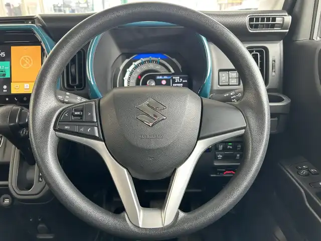 スズキ ハスラー HYBRID G 兵庫県 2020(令2)年 4.4万km デニムブルー ガンメタリック 2トーン 純正9インチナビ/(CD/DVD/BT/USB/iPod)/フルセグTV/バックカメラ/ETC/衝突軽減ブレーキ/コーナーセンサー/シートヒーター/オートライト/ISOFIX/電動格納ミラー/スマートキー/純正フロアマット/純正ドアバイザー