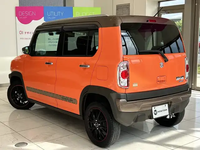 スズキ ハスラー ワンダラー 埼玉県 2018(平30)年 1.9万km パッションオレンジ/ウッディブラウン2トーンルーフ デュアルカメラブレーキサポート/純正ナビ/　　CD/DVD/BT/フルセグTV/バックカメラ/HIDオートライト/ハーフレザー/シートヒーター/ルーフレール/ミラーヒーター/アイドリングストップ/ステアリングスイッチ/前後ドライブレコーダー/プッシュスタート/ETC/禁煙車