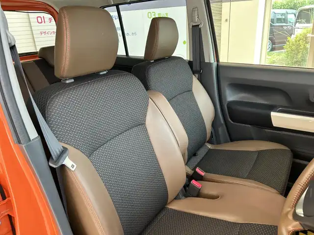 スズキ ハスラー ワンダラー 埼玉県 2018(平30)年 1.9万km パッションオレンジ/ウッディブラウン2トーンルーフ デュアルカメラブレーキサポート/純正ナビ/　　CD/DVD/BT/フルセグTV/バックカメラ/HIDオートライト/ハーフレザー/シートヒーター/ルーフレール/ミラーヒーター/アイドリングストップ/ステアリングスイッチ/前後ドライブレコーダー/プッシュスタート/ETC/禁煙車