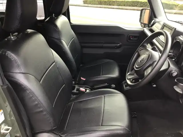 スズキ ジムニー XL 福井県 2019(令1)年 2.4万km ジャングルグリーン 4WD/AT/ディスプレイオーディオ/バッグカメラ/ETC/シートヒーター/革調シートカバー/純正16ホイル/プッシュスタート