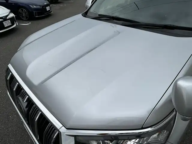 トヨタ ランドクルーザー プラド TX Lパッケージ 山形県 2018(平30)年 14.3万km シルバーM ４WD/純正ナビ/（FM/AM/DVD/フルセグ）/Bluetooth/クルーズコントロール/バックカメラ/横滑り防止装置/ドライブレコーダー/ヒートヒーター/エアシート/逸脱防止装置/オートライト/フォグランプ/純正マット/冬タイヤ積載/ダブルエアバック/保証証/取扱説明書