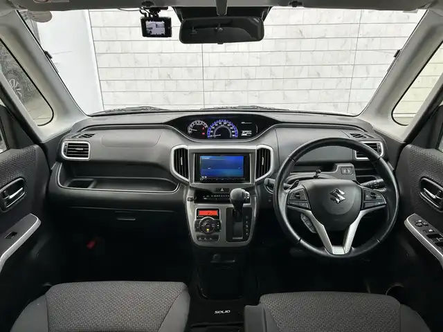 スズキ ソリオ HV MX 福岡県 2020(令2)年 4.4万km ピュアホワイトP 社外7型ナビ(フルセグTV/CD/DVD/BT)全方位カメラ両側パワスラ前後ドラレコETCUSBポート純正フロアマット純正15インチアルミホイールレーダークルコンコーナーセンサースマートキープッシュスタート