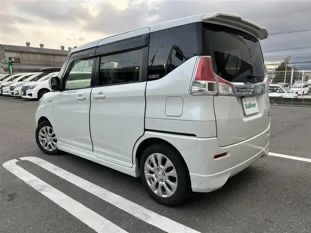 スズキ ソリオ HV MX 福岡県 2020(令2)年 4.4万km ピュアホワイトP 社外7型ナビ(フルセグTV/CD/DVD/BT)全方位カメラ両側パワスラ前後ドラレコETCUSBポート純正フロアマット純正15インチアルミホイールレーダークルコンコーナーセンサースマートキープッシュスタート