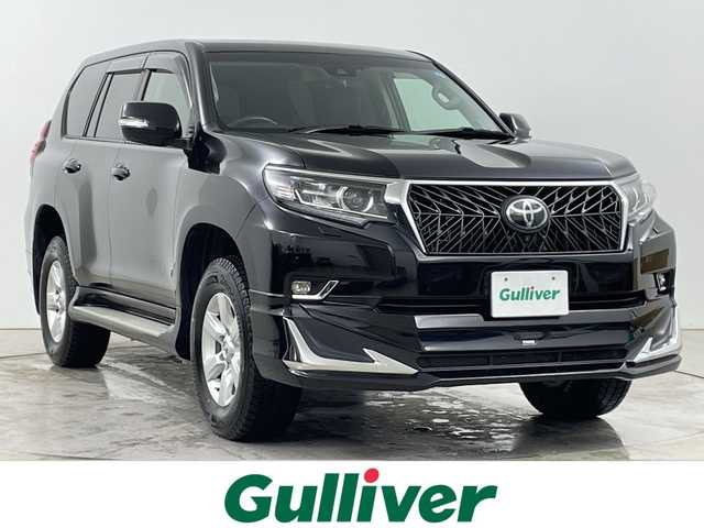 トヨタ ランドクルーザー プラド TX Lパッケージ 道央・札幌 2021(令3)年 4.3万km ブラック ・4WD/寒冷地仕様/・メーカー9インチナビ  フルセグ/BT/・パノラミックビューモニター/・サンルーフ/・モデリスタエアロ(F.R)/・フロントグリルガーニッシュ/・レーダークルーズコントロール/・レザーシート/・ブラインドスポットモニター/・シートヒーター/・純正一体型エンジンスターター/・コーナーセンサー/・電動格納サードシート/・レーンキープアシスト/・横滑り防止/・ETC/・純正フロアマット/・オートマチックハイビーム