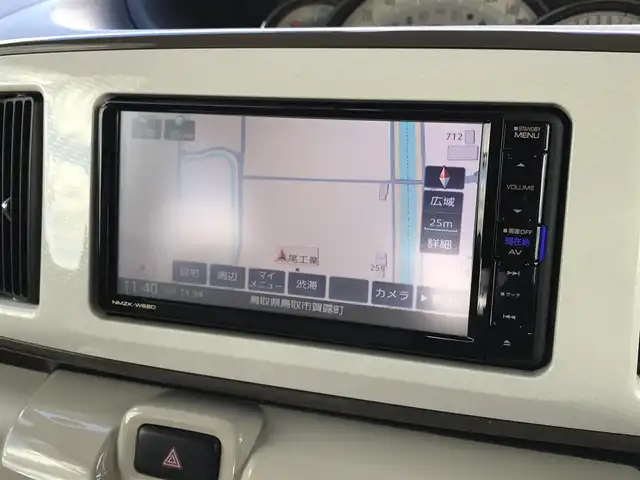 ダイハツ ムーヴ キャンバス G メイクアップ SA Ⅲ 鳥取県 2018(平30)年 2.4万km パールホワイトⅢ/シルキーブルーパール 2トーン ワンオーナー/純正ナビ/フルセグ/CD/DVD/BT/全方位カメラ/スマートアシスト/両側パワースライドドア/ドライブレコーダー・ETC/LEDヘットライト/ハイビームアシスト/プッシュエンジンスタート/アイドリングストップ/スペアキー/フロアマット・ドアバイザー/サマータイヤセット積込（/タイヤ溝４部山）