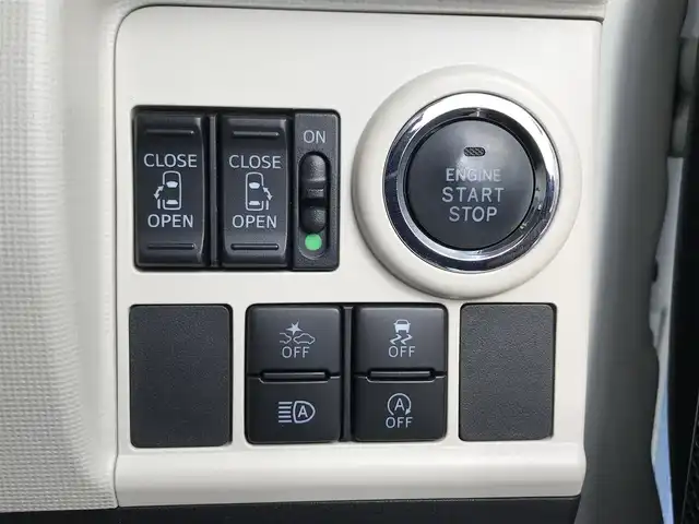 ダイハツ ムーヴ キャンバス G メイクアップ SA Ⅲ 鳥取県 2018(平30)年 2.4万km パールホワイトⅢ/シルキーブルーパール 2トーン ワンオーナー/純正ナビ/フルセグ/CD/DVD/BT/全方位カメラ/スマートアシスト/両側パワースライドドア/ドライブレコーダー・ETC/LEDヘットライト/ハイビームアシスト/プッシュエンジンスタート/アイドリングストップ/スペアキー/フロアマット・ドアバイザー/サマータイヤセット積込（/タイヤ溝４部山）