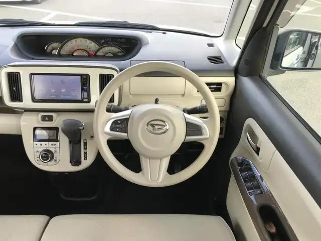 ダイハツ ムーヴ キャンバス G メイクアップ SA Ⅲ 鳥取県 2018(平30)年 2.4万km パールホワイトⅢ/シルキーブルーパール 2トーン ワンオーナー/純正ナビ/フルセグ/CD/DVD/BT/全方位カメラ/スマートアシスト/両側パワースライドドア/ドライブレコーダー・ETC/LEDヘットライト/ハイビームアシスト/プッシュエンジンスタート/アイドリングストップ/スペアキー/フロアマット・ドアバイザー/サマータイヤセット積込（/タイヤ溝４部山）