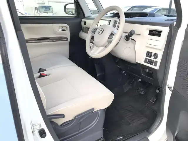 ダイハツ ムーヴ キャンバス G メイクアップ SA Ⅲ 鳥取県 2018(平30)年 2.4万km パールホワイトⅢ/シルキーブルーパール 2トーン ワンオーナー/純正ナビ/フルセグ/CD/DVD/BT/全方位カメラ/スマートアシスト/両側パワースライドドア/ドライブレコーダー・ETC/LEDヘットライト/ハイビームアシスト/プッシュエンジンスタート/アイドリングストップ/スペアキー/フロアマット・ドアバイザー/サマータイヤセット積込（/タイヤ溝４部山）