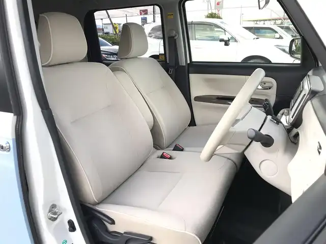 ダイハツ ムーヴ キャンバス G メイクアップ SA Ⅲ 鳥取県 2018(平30)年 2.4万km パールホワイトⅢ/シルキーブルーパール 2トーン ワンオーナー/純正ナビ/フルセグ/CD/DVD/BT/全方位カメラ/スマートアシスト/両側パワースライドドア/ドライブレコーダー・ETC/LEDヘットライト/ハイビームアシスト/プッシュエンジンスタート/アイドリングストップ/スペアキー/フロアマット・ドアバイザー/サマータイヤセット積込（/タイヤ溝４部山）