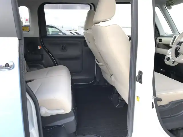 ダイハツ ムーヴ キャンバス G メイクアップ SA Ⅲ 鳥取県 2018(平30)年 2.4万km パールホワイトⅢ/シルキーブルーパール 2トーン ワンオーナー/純正ナビ/フルセグ/CD/DVD/BT/全方位カメラ/スマートアシスト/両側パワースライドドア/ドライブレコーダー・ETC/LEDヘットライト/ハイビームアシスト/プッシュエンジンスタート/アイドリングストップ/スペアキー/フロアマット・ドアバイザー/サマータイヤセット積込（/タイヤ溝４部山）