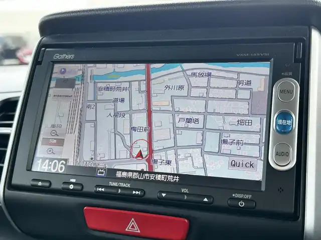 ホンダ Ｎ ＢＯＸ G L SSパッケージ 福島県 2015(平27)年 5.4万km クッキークリーム 純正ナビゲーション/型番：VXM-155VSi/【CD/DVD/SD/Bluetooth/TV】/バックカメラ/社外前後ドライブレコーダー/ビルトインETC/両側電動スライドドア/低速域衝突軽減ブレーキ/誤発進抑制機能/シートバックテーブル/リアドアシェード/純正フロアマット/ドアバイザー