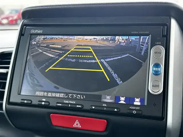 ホンダ Ｎ ＢＯＸ G L SSパッケージ 福島県 2015(平27)年 5.4万km クッキークリーム 純正ナビゲーション/型番：VXM-155VSi/【CD/DVD/SD/Bluetooth/TV】/バックカメラ/社外前後ドライブレコーダー/ビルトインETC/両側電動スライドドア/低速域衝突軽減ブレーキ/誤発進抑制機能/シートバックテーブル/リアドアシェード/純正フロアマット/ドアバイザー