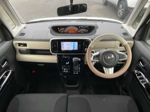 ダイハツ ムーヴ キャンバス G ブラックインテリア リミテッド SAⅢ 岐阜県 2018(平30)年 8.6万km パールホワイトⅢ/ナチュラルベージュマイカメタリック 2トーン 登録時走行距離86072km/全方位カメラ/純正ＳＤナビ(Bluetooth接続/CDチェンジャー)/バックモニター/両側パワースライドドア/ワンセグＴＶ/ＬＥＤヘッドライト/オートマチックハイビーム/オートライト/ドライブレコーダー/衝突被害軽減システム/プッシュスタート/スマートキー/スペアキー/横滑り防止装置/ETC/禁煙車/盗難防止装置/ABS