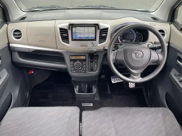 マツダ フレア XS 愛知県 2014(平26)年 9.5万km ホワイトパール (株)IDOMが運営する【じしゃロン豊川店】の自社ローン専用車両になります。こちらは現金またはオートローンご利用時の価格です。自社ローンご希望の方は別途その旨お申付け下さい/ 純正メモリナビ/　◯ CD再生機能/　◯ DVD再生機能/　◯ BT対応/　◯ ワンセグTV/ 革巻ステアアリング/ プッシュスタート/ ドアバイザー/ ウインカーミラー/ 純正フロアマット