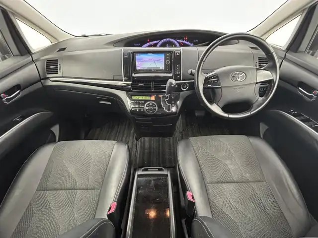 トヨタ エスティマ アエラス プレミアムエディション 岡山県 2014(平26)年 18.6万km ホワイトパールクリスタルシャイン 社外ナビ/AVIC-MRZ099W/（CD/DVD/BT/TV)/バックカメラ/フリップダウンモニター/両側パワースライドドア/ETC/クルーズコントロール/オートライト/HID