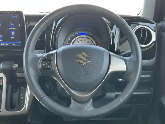 スズキ ハスラー Jスタイル Ⅱ 山形県 2017(平29)年 8.7万km クールカーキパールメタリック/ホワイト2トーンルーフ 禁煙車/4WD/9型フローティングナビ/・フルセグTV/AM/FM/CD/DVD/Bluetooth/アイドリングストップ/衝突被害軽減ブレーキ/車線逸脱警報/横滑り防止装置/盗難防止装置/LEDヘッドライト/オートライト/フロントフォグランプ/ハーフレザーシート/シートヒーター（D/N席）/純正フロアマット/純正ドアバイザー/ETC