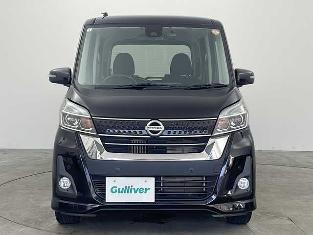 日産 デイズ ルークス ハイウェイスター Gターボ 兵庫県 2019(平31)年 6.5万km ブラック ・純正ナビ/TV/CD/DVD/BT/SD/・全方位カメラ/・エマージェンシーブレーキ/・車線逸脱警報/・オートマチックハイビーム/・前後踏み間違い防止装置/・両側パワースライドドア/・純正ドライブレコーダー/・クルーズコントロール/・後席サンシェード/・後席サーキュレーター/・スマートキー/・プッシュスタート/・スペアキー/・ETC/・アイドリングストップ/・LEDオートライト/・フォグランプ/・純正14インチアルミホイール/・nanoe