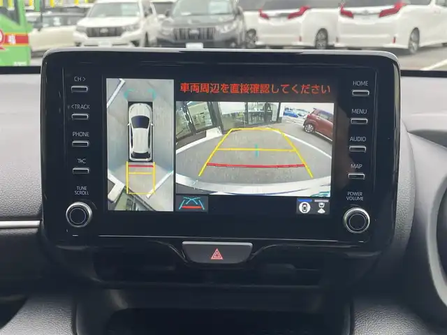 トヨタ ヤリス ハイブリッド Z 愛媛県 2020(令2)年 1.5万km ブラック/アバンギャルドブロンズメタリック 純正9型ディスプレイオーディオ(フルセグTV/BT)/全周囲カメラ/トヨタセーフティセンス/レーダークルーズコントロール/衝突被害軽減装置/車線逸脱防止装置/ブラインドスポットモニター/クリアランスソナー/前後ドライブレコーダー/シートヒーター/LEDヘッドライト/オートライト/オートマチックハイビーム/電格ミラー/ヒートミラー/ステアリングリモコン/シガーソケット/ETC/現状サマー(純正AW)(185/55/R16)/BRIDGESTONE EcoPia EP150/禁煙車