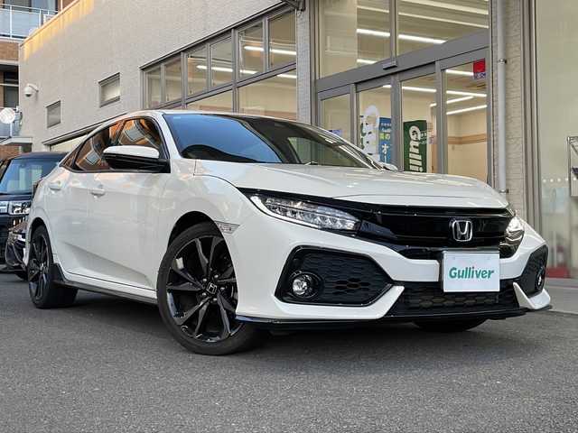 ホンダ シビック ハッチバック 高知県 2019(平31)年 5.4万km ホワイトオーキッドパール