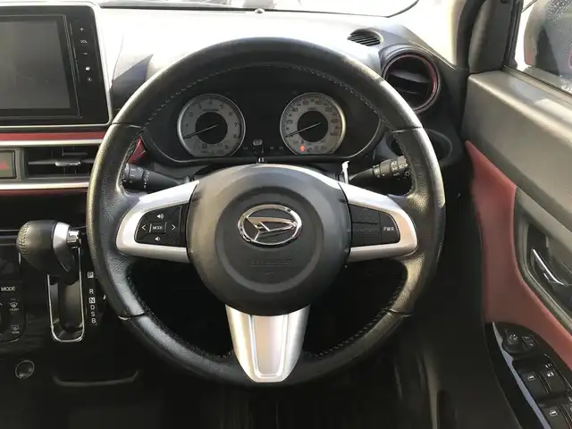 ダイハツ キャスト アクティバ GターボプライムコレSAⅡ 富山県 2017(平29)年 8.2万km ファイアークォーツレッドM 純正ナビ/フルセグTV/Bluetooth/バックカメラ/衝突被害軽減ブレーキ/横滑り防止装置/プッシュスタート/スマートキー/ハーフレザーシート/シートヒーター/ステアリングスイッチ/ETC/電動格納ミラー