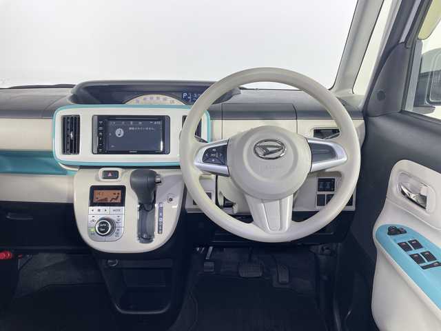 ダイハツ ムーヴ キャンバス X メイクアップ リミテッド SAⅢ 広島県 2019(令1)年 3.1万km パールホワイトⅢ/ファインミントメタリック 2トーン 禁煙/スマートアシストIII/・衝突軽減ブレーキ/・車線逸脱警報/・誤発進抑制制御/・オートハイビーム/社外ディスプレイオーディオ（DDX4190BT）/(BT/DVD/CD/USB/Spotify)/バックカメラ（未接続）/両側パワースライドドア/リアセンサー（御発進抑制）/社外LEDヘッドライト/フォグランプ/オートライト/スマートキー/プッシュスタート/スペアキー/純正ドアバイザー/フロアマット/電動格納ミラー/アイドリングストップ/ヘッドライトレベライザー/ステアリングスイッチ/取扱説明書