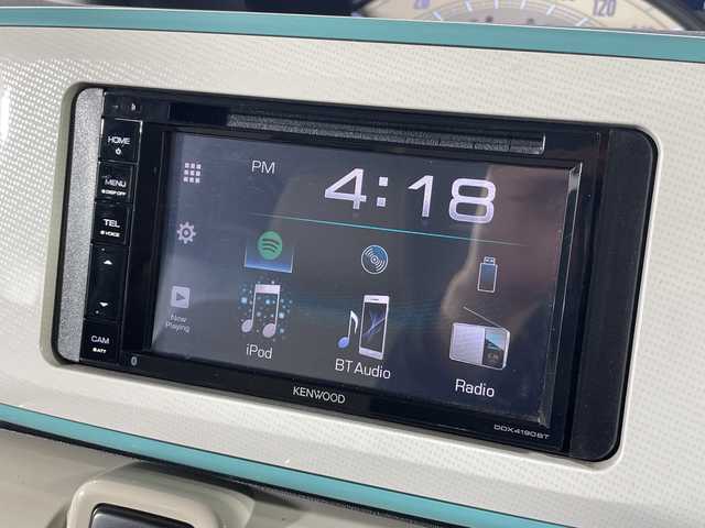 ダイハツ ムーヴ キャンバス X メイクアップ リミテッド SAⅢ 広島県 2019(令1)年 3.1万km パールホワイトⅢ/ファインミントメタリック 2トーン 禁煙/スマートアシストIII/・衝突軽減ブレーキ/・車線逸脱警報/・誤発進抑制制御/・オートハイビーム/社外ディスプレイオーディオ（DDX4190BT）/(BT/DVD/CD/USB/Spotify)/バックカメラ（未接続）/両側パワースライドドア/リアセンサー（御発進抑制）/社外LEDヘッドライト/フォグランプ/オートライト/スマートキー/プッシュスタート/スペアキー/純正ドアバイザー/フロアマット/電動格納ミラー/アイドリングストップ/ヘッドライトレベライザー/ステアリングスイッチ/取扱説明書