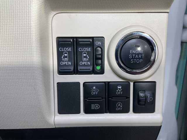 ダイハツ ムーヴ キャンバス X メイクアップ リミテッド SAⅢ 広島県 2019(令1)年 3.1万km パールホワイトⅢ/ファインミントメタリック 2トーン 禁煙/スマートアシストIII/・衝突軽減ブレーキ/・車線逸脱警報/・誤発進抑制制御/・オートハイビーム/社外ディスプレイオーディオ（DDX4190BT）/(BT/DVD/CD/USB/Spotify)/バックカメラ（未接続）/両側パワースライドドア/リアセンサー（御発進抑制）/社外LEDヘッドライト/フォグランプ/オートライト/スマートキー/プッシュスタート/スペアキー/純正ドアバイザー/フロアマット/電動格納ミラー/アイドリングストップ/ヘッドライトレベライザー/ステアリングスイッチ/取扱説明書