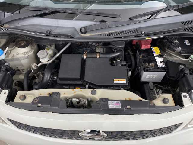 日産 モコ X FOUR 新潟県 2014(平26)年 7.3万km スノーパールホワイト ４WD/シートヒーター/社外14インチアルミホイール/アイドリングストップ/スマートキー/ETC/ホイール付きスタットレスタイヤ積み込み