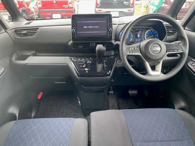 日産 ルークス ハイウェイスター X 兵庫県 2021(令3)年 8.1万km ブラック 純正SDナビ/アラウンドビューモニター/アイドリングストップ/ドアバイザー/プッシュスタート/片側パワースライドドア/ハンズフリーオートスライドドア/ETC/オートライト/ステアリングスイッチ