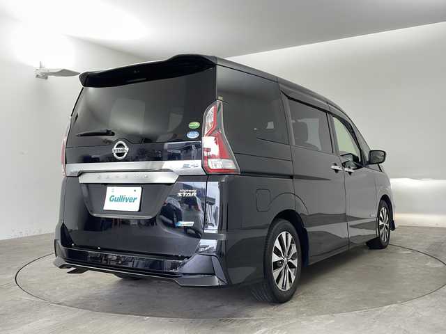 日産 セレナ ハイウェイスター G 兵庫県 2017(平29)年 6.3万km ダイヤモンドブラック ・純正8インチナビ/Bluetooth/CD/DVD/TV/SD/・バックカメラ/・エマージェンシーブレーキ/・両側パワースライドドア/・タッチフリースライドドア/・LEDオートライト/・社外フロアマット/・クルーズコントロール/・前後ドライブレコーダー/・ビルトインETC/・純正16インチアルミホイール/・スマートキー/・アイドリングストップ/・Wエアバッグ