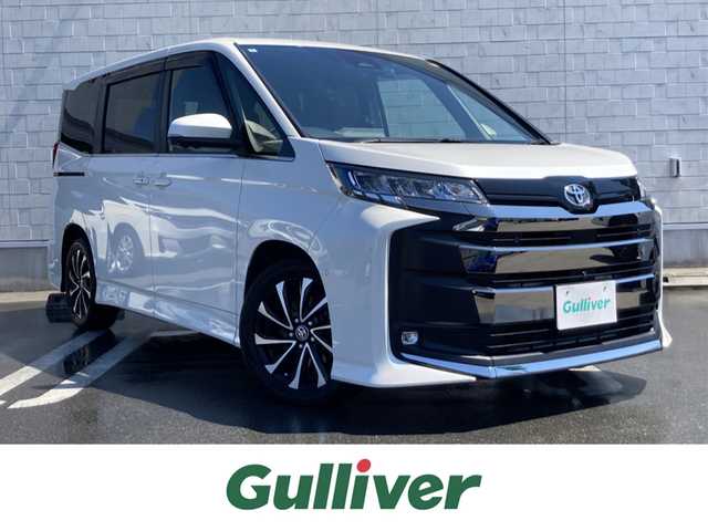 トヨタ ノア S－Z 静岡県 2022(令4)年 5.9万km ホワイトパールクリスタルシャイン Toyota Safety Sense/純正10.5型ディスプレイオーディオ/　（コネクティッドナビ対応）/　AM FM Bluetooth フルセグTV/ETC2.0/レーダークルーズコントロール/ドライブレコーダー/両側パワースライドドア/前席シートヒーター/パークングアシスト/電動パーキングブレーキ/オートブレーキホールド/リアサンシェード/LEDヘッドライト/スマートキー×2本/ワンオーナー/パノラミックビューモニター