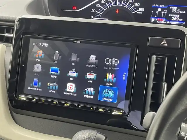 スズキ ソリオ HV MZ 埼玉県 2021(令3)年 4.3万km ピュアホワイトP 社外９インチナビ　バックカメラ　ＥＴＣ　前後ドライブレコーダー　セーフティサポート　レーダークルーズコントロール　シートヒーター　ＨＤＭＩ　純正アルミホイール　オートライト　ＬＥＤヘッドライト　地デジ