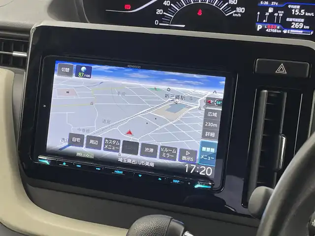 スズキ ソリオ HV MZ 埼玉県 2021(令3)年 4.3万km ピュアホワイトP 社外９インチナビ　バックカメラ　ＥＴＣ　前後ドライブレコーダー　セーフティサポート　レーダークルーズコントロール　シートヒーター　ＨＤＭＩ　純正アルミホイール　オートライト　ＬＥＤヘッドライト　地デジ