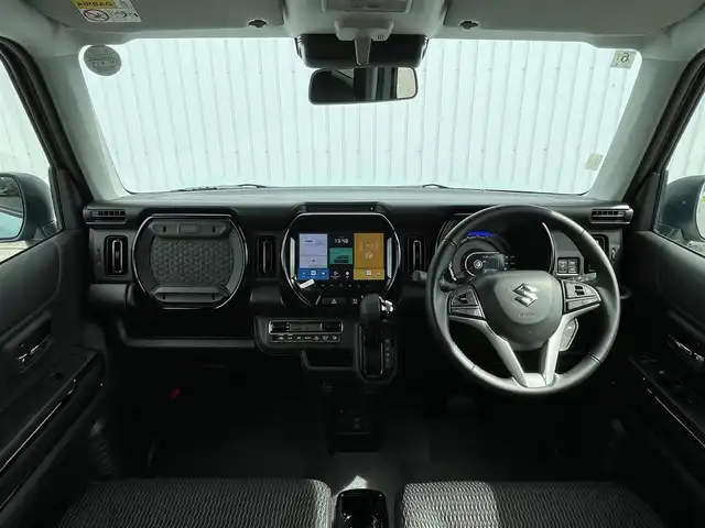 スズキ ハスラー HYBRID X 滋賀県 2024(令6)年 0.1万km オフブルーメタリック/ソフトベージュメタリック 純正ナビ/(Bluetooth/フルセグ/carplay/CD/DVD)/スズキセーフティーサポート/・アダプティブクルーズコントロール/・衝突軽減ブレーキ/・レーンキープアシスト/・先行車発進告知/・標識認識/・全方位カメラ/・Autoハイビーム/LEDオートライト/フォグ/前席シートヒーター/コーナーセンサー/スペアキー/取扱説明書/USB