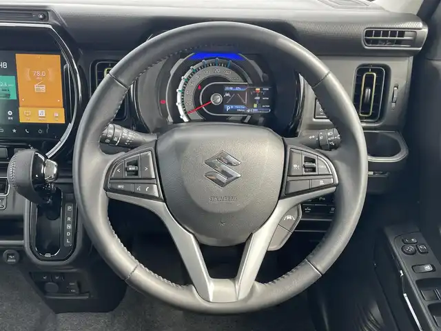 スズキ ハスラー HYBRID X 滋賀県 2024(令6)年 0.1万km オフブルーメタリック/ソフトベージュメタリック 純正ナビ/(Bluetooth/フルセグ/carplay/CD/DVD)/スズキセーフティーサポート/・アダプティブクルーズコントロール/・衝突軽減ブレーキ/・レーンキープアシスト/・先行車発進告知/・標識認識/・全方位カメラ/・Autoハイビーム/LEDオートライト/フォグ/前席シートヒーター/コーナーセンサー/スペアキー/取扱説明書/USB