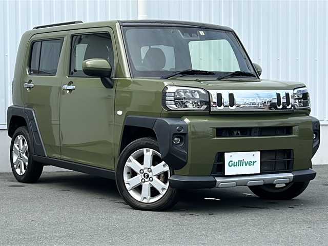 ダイハツ タフト G ターボ クロムベンチャー 三重県 2022(令4)年 2.6万km フォレストカーキメタリック 社外ナビ /バックカメラ /ガラスルーフ /ETC /前後コーナーセンサー /前席シートヒーター /レーダークルーズコントロール /レーンキープアシスト /衝突軽減ブレーキ/アイドリングストップ/USB給電ポート/LEDヘッドライト /オートライト/スペアキー /純正フロアマット /電動格納ミラー/禁煙車