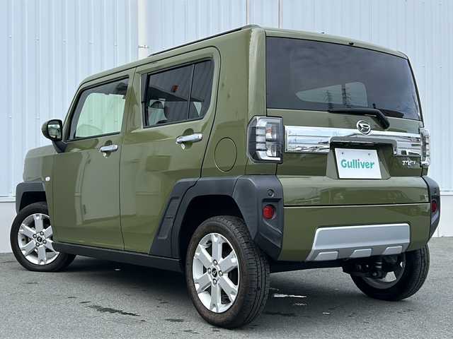 ダイハツ タフト G ターボ クロムベンチャー 三重県 2022(令4)年 2.6万km フォレストカーキメタリック 社外ナビ /バックカメラ /ガラスルーフ /ETC /前後コーナーセンサー /前席シートヒーター /レーダークルーズコントロール /レーンキープアシスト /衝突軽減ブレーキ/アイドリングストップ/USB給電ポート/LEDヘッドライト /オートライト/スペアキー /純正フロアマット /電動格納ミラー/禁煙車