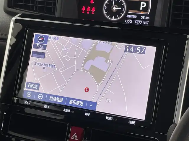 トヨタ ルーミー カスタムG－T 埼玉県 2023(令5)年 1.9万km パールホワイトⅢ スマートアシスト　純正９インチナビ　バックカメラ　ビルトインＥＴＣ２．０　前後ドライブレコーダー　レーダークルーズコントロール　シートヒーター　純正アルミホイール　オートライト　ＬＥＤ　地デジフルセグ