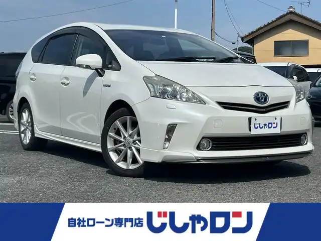 トヨタ プリウス α S ツーリングセレクション 宮崎県 2013(平25)年 13.3万km ホワイトパールクリスタルシャイン /ナビ(EX009V)//TV/CD/DVD/Bluetooth//ETC//バックカメラ//クルーズコントロール//純正フロアマット//純正アルミホイール//ドアバイザー//オートライト//電格ウィンカーミラー