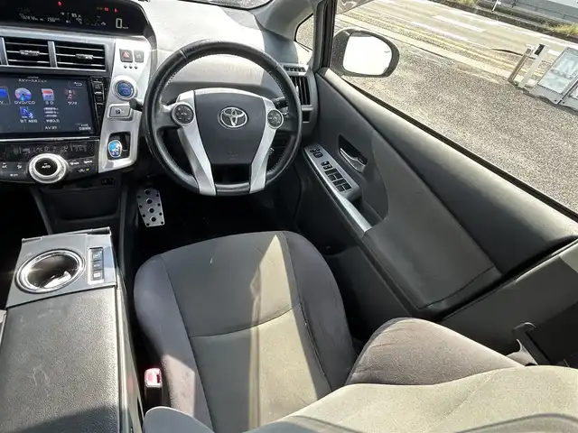 トヨタ プリウス α S ツーリングセレクション 宮崎県 2013(平25)年 13.3万km ホワイトパールクリスタルシャイン /ナビ(EX009V)//TV/CD/DVD/Bluetooth//ETC//バックカメラ//クルーズコントロール//純正フロアマット//純正アルミホイール//ドアバイザー//オートライト//電格ウィンカーミラー