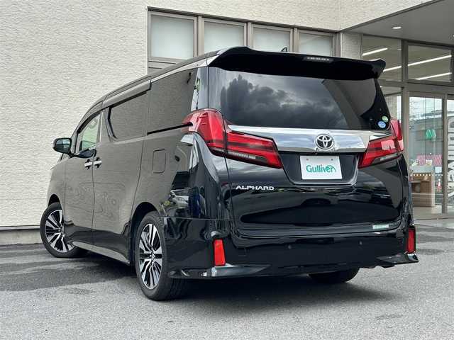 トヨタ アルファード S Cパッケージ 大阪府 2018(平30)年 10.5万km ブラック ワンオーナー/JBLメーカーオプションナビ/フルセグTV CD DVD BT BD HDMI/純正フリップダウンモニター/パノラミックビューモニター/Wサンルーフ/黒革シート/冷暖エアシート/パワーシート/ブラインドスポットモニタ/両側パワースライドドア/パワーバックドア/衝突被害軽減ブレーキ/レーダークルーズコントロール/レーンアシスト/オートマチックハイビーム/三眼LEDオートヘッドライト/フォグライト/コーナーセンサー/前後ドラレコ/2.0ETC/スマートキー 2個/AC100V電源/W サイド カーテン ニー エアバッグ/保証書 取説 ナビ取説/禁煙車