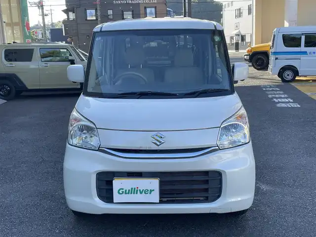 スズキ スペーシア X 静岡県 2017(平29)年 4.4万km ピュアホワイトP ワンオーナー/純正ナビ/フルセグTV/DVD/CD/BT/USB/全方位カメラ/衝突軽減ブレーキ/レーンキープアシスト/左後パワースライドドア/右後イージークローザー/運転席シートヒーター/HIDヘッドライト/ステアリングスイッチ/スマートキー×2/保証書/取扱説明書/ナビ取扱説明書/R4/R6点検記録簿有