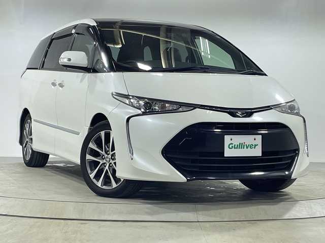 トヨタ エスティマ アエラス プレミアム 神奈川県 2018(平30)年 2.9万km ホワイトパールクリスタルシャイン 大型ムーンルーフ/純正9インチSDナビゲーション【NSZT-W68T】/AM/FM フルセグ Bluetooth対応/バックカメラ/両側パワースライドドア/クルーズコントロール/ビルトインETC2.0/ドライブレコーダー（前方）/純正フロアマット/スマートキー/純正LEDヘッドライト/オートライト/オートマチックハイビーム/純正18インチアルミホイール