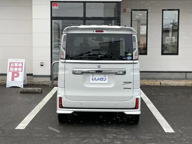 スズキ スペーシア カスタム HYBRID XS 青森県 2018(平30)年 12.8万km ピュアホワイトP (株)IDOMが運営する【じしゃロン青森店】の自社ローン対象車両になります。こちらは現金ご利用時の価格です。自社ローンご希望の方は別途その旨お申付け下さい。/４ＷＤ/純正パイオニア製８型メモリーナビ/　AM/FM/CD/DVD/SD/BT/フルセグＴＶ/全周囲カメラ/純正ナビ連動ドライブレコーダー/両側パワースライドドア/衝突被害軽減システム/横滑り防止装置/レーンキープアシスト/リアコーナーセンサー/オートライト/ＬＥＤヘッドライト/フォグランプ/ドアバイザー/純正フロアマット/ハーフレザーシート（合皮）/純正１５インチアルミホイール装着