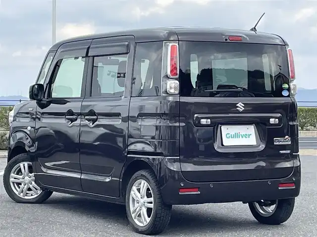 スズキ スペーシア HYBRID G 島根県 2021(令3)年 2.7万km アーバンブラウンパールメタリック 登録時走行距離　26860km/ワンオーナー/保証書/取扱説明書/社外ナビ（AVN113MV）/ワンセグテレビ/プッシュスタート/スマートキー/スペアキー/ドアバイザー/純正フロアマット/コーナーセンサー/横滑り防止装置/車線逸脱警報/衝突軽減システム/社外アルミ１４インチ