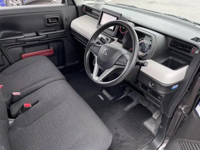 スズキ スペーシア HYBRID G 島根県 2021(令3)年 2.7万km アーバンブラウンパールメタリック 登録時走行距離　26860km/ワンオーナー/保証書/取扱説明書/社外ナビ（AVN113MV）/ワンセグテレビ/プッシュスタート/スマートキー/スペアキー/ドアバイザー/純正フロアマット/コーナーセンサー/横滑り防止装置/車線逸脱警報/衝突軽減システム/社外アルミ１４インチ