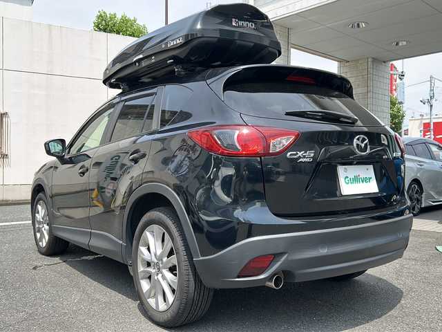マツダ ＣＸ－５ 25S 東京都 2014(平26)年 5.9万km ジェットブラックマイカ 純正SDナビ（CA9PA）/DVD再生、Bluetooth接続機能付き/フルセグTV/純正フロアマット/19インチ純正アルミホイール/スマートキー/ETC/アイドリングストップ/AFS/スマートキー