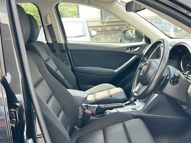 マツダ ＣＸ－５ 25S 東京都 2014(平26)年 5.9万km ジェットブラックマイカ 純正SDナビ（CA9PA）/DVD再生、Bluetooth接続機能付き/フルセグTV/純正フロアマット/19インチ純正アルミホイール/スマートキー/ETC/アイドリングストップ/AFS/スマートキー