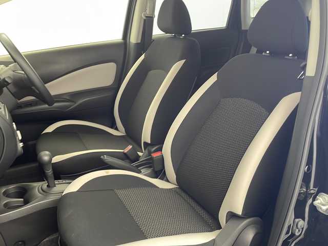 日産 ノート X 岐阜県 2021(令3)年 4.4万km スーパーブラック 純正ナビ/CD/Bluetooth/TV/AM/FM/インテリジェントエマージェンシーブレーキ/前後コーナーセンサー/車線逸脱警報/ETC/ハロゲンヘッドライト/アイドリングストップ/オートライト/プッシュスタート/ドアバイザー/社外14インチアルミホイール