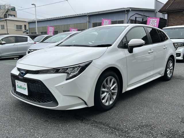 トヨタ カローラツーリング ハイブリッド S 埼玉県 2021(令3)年 1.7万km スーパーホワイトⅡ ワンオーナー/バックカメラアイドリングストップ/ウィンカーミラー/クルーズコントロール/プッシュスタート/ETC